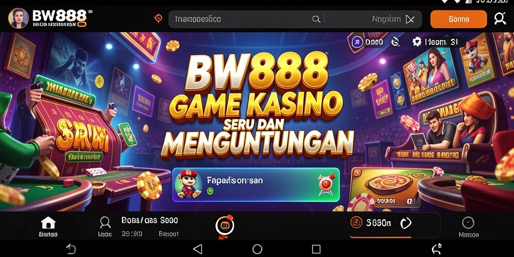 Tampilan gameplay BW888 yang menarik dengan berbagai permainan Kasino.