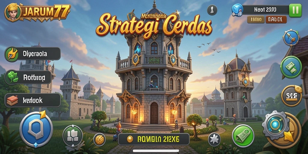 Screenshot gameplay JARUM77 dengan aksi Tower Defense yang menegangkan.