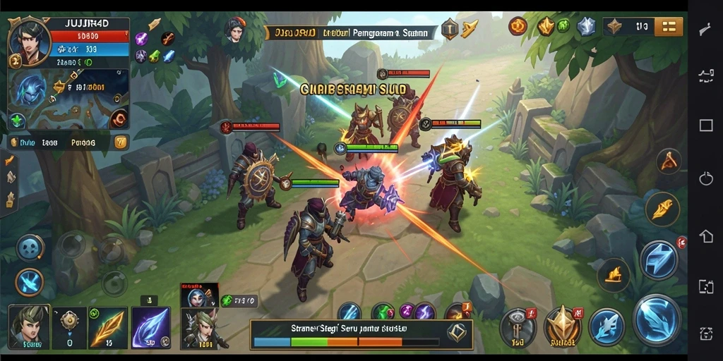 Tampilan gameplay JUJUR4D yang mendebarkan dan strategis.