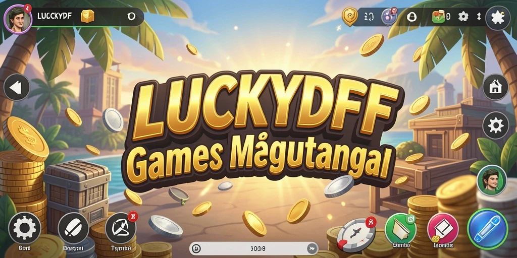 Screenshot gameplay LUCKYDF menampilkan suasana mengelola bisnis Tycoon.