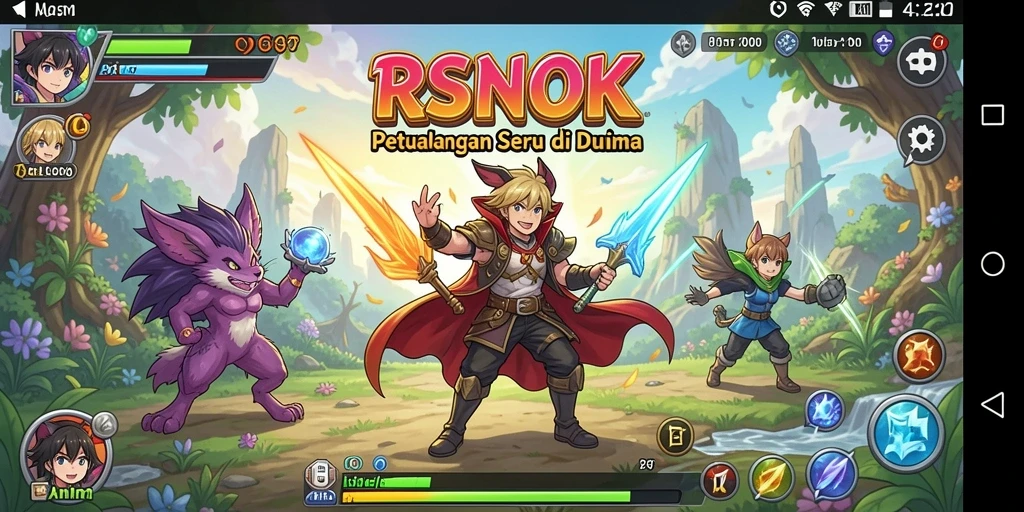 Menampilkan aksi seru karakter anime dalam RSNOK.
